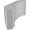Ekena Millwork 5-in. W x 8-in. D x 8-in. H Imperial Architectural Grade PVC Knee Brace BRCP05X08X08IMP - alternate 5